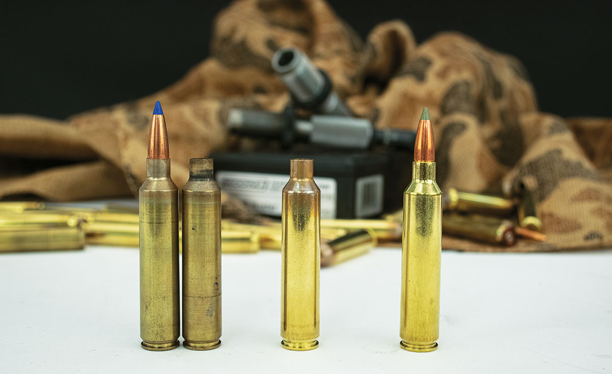 Multiple brands of 28 Nosler cases have been put to the test over years of use. Peterson Cartridge cases were ultimately selected for the longest brass life and excellent uniformity from case to case.